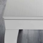 Uitschuifbare console in grijs grijs gelakt essenhout - specht Viadurini