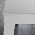 Uitschuifbare console in grijs grijs gelakt essenhout - specht Viadurini