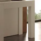 Uitschuifbare console melamine met open poriën witte vouwen Bosa Viadurini