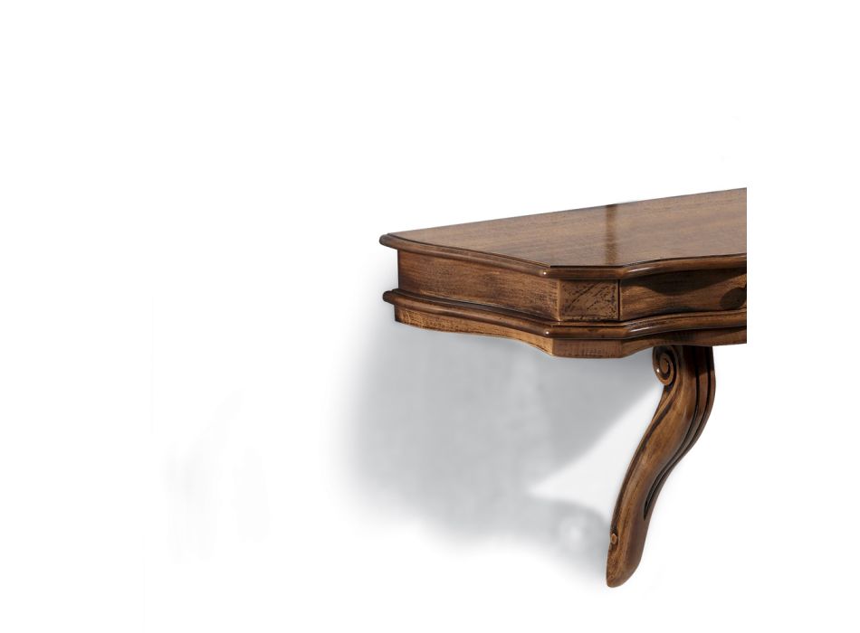 Hangende console in Bassano-hout Made in Italy - Tinia Viadurini