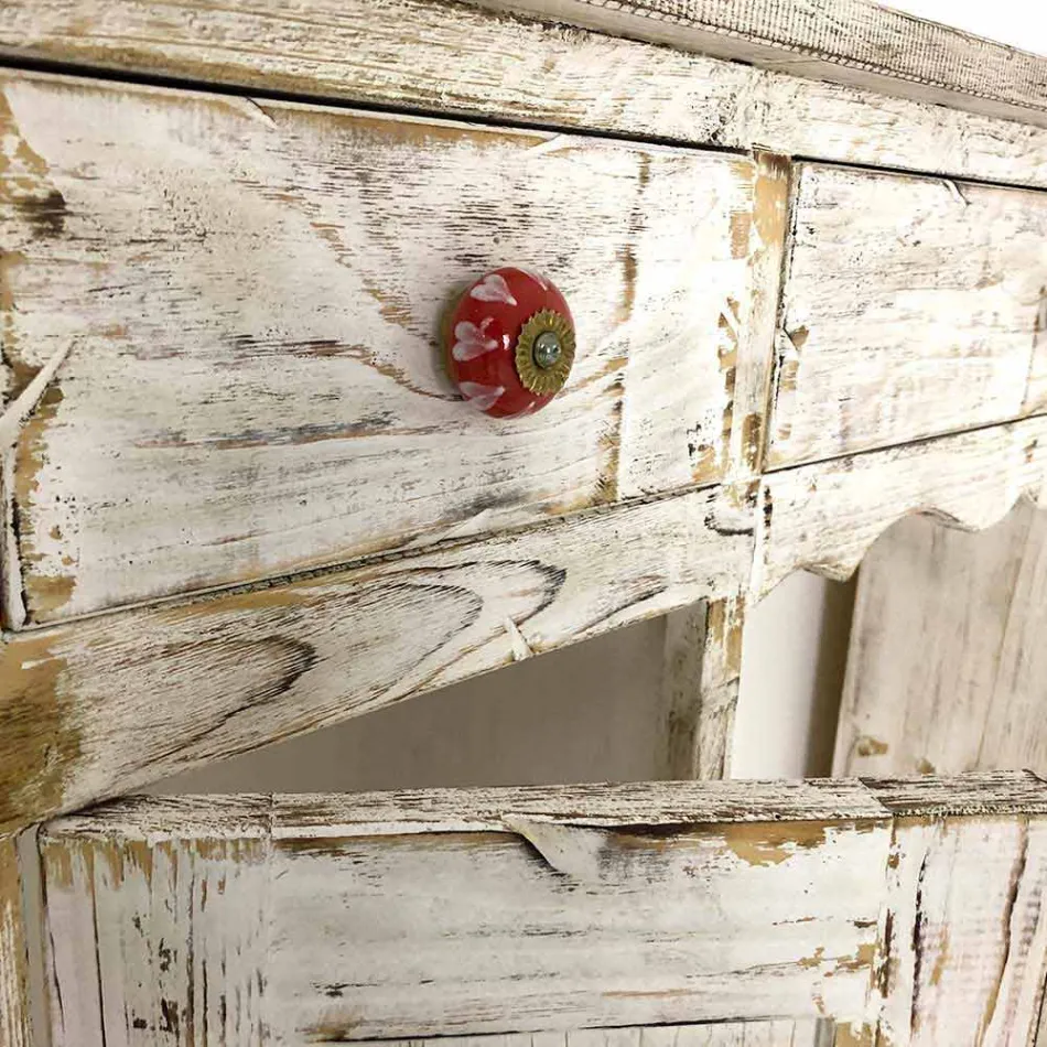 Handgemaakte consolle in massief dennenhout gemaakt in Italië - Carminia Viadurini