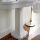Vintage keramische badkamerconsole op kolom, gemaakt in Italië - Paulina Viadurini