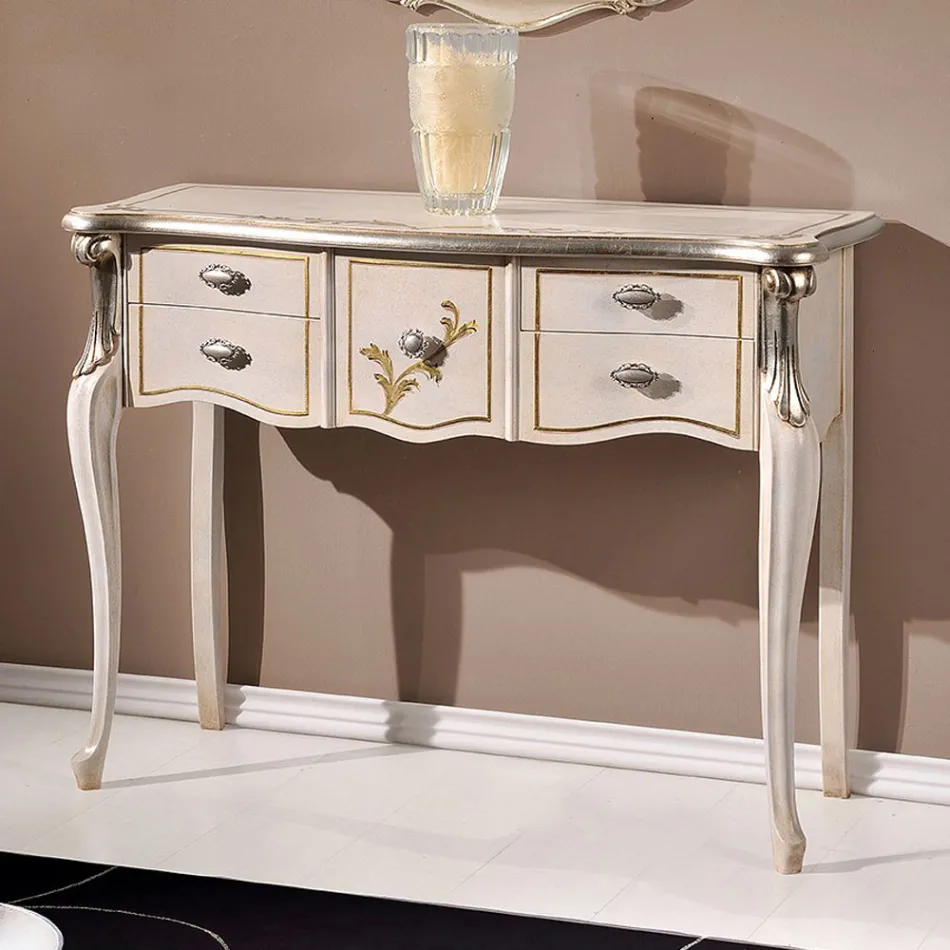 Klassieke houten console 3 of 5 luxe laden Made in Italy - London Viadurini