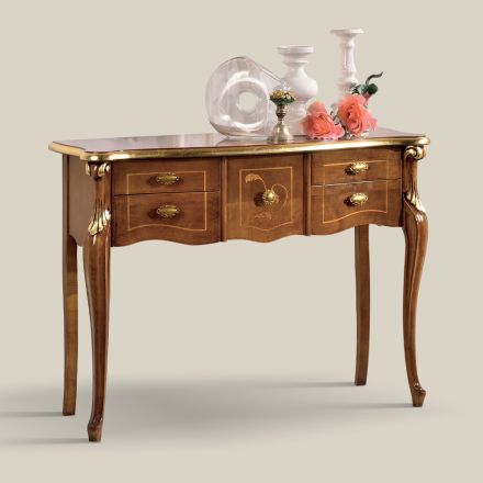 Klassieke houten console 3 of 5 luxe laden Made in Italy - London Viadurini