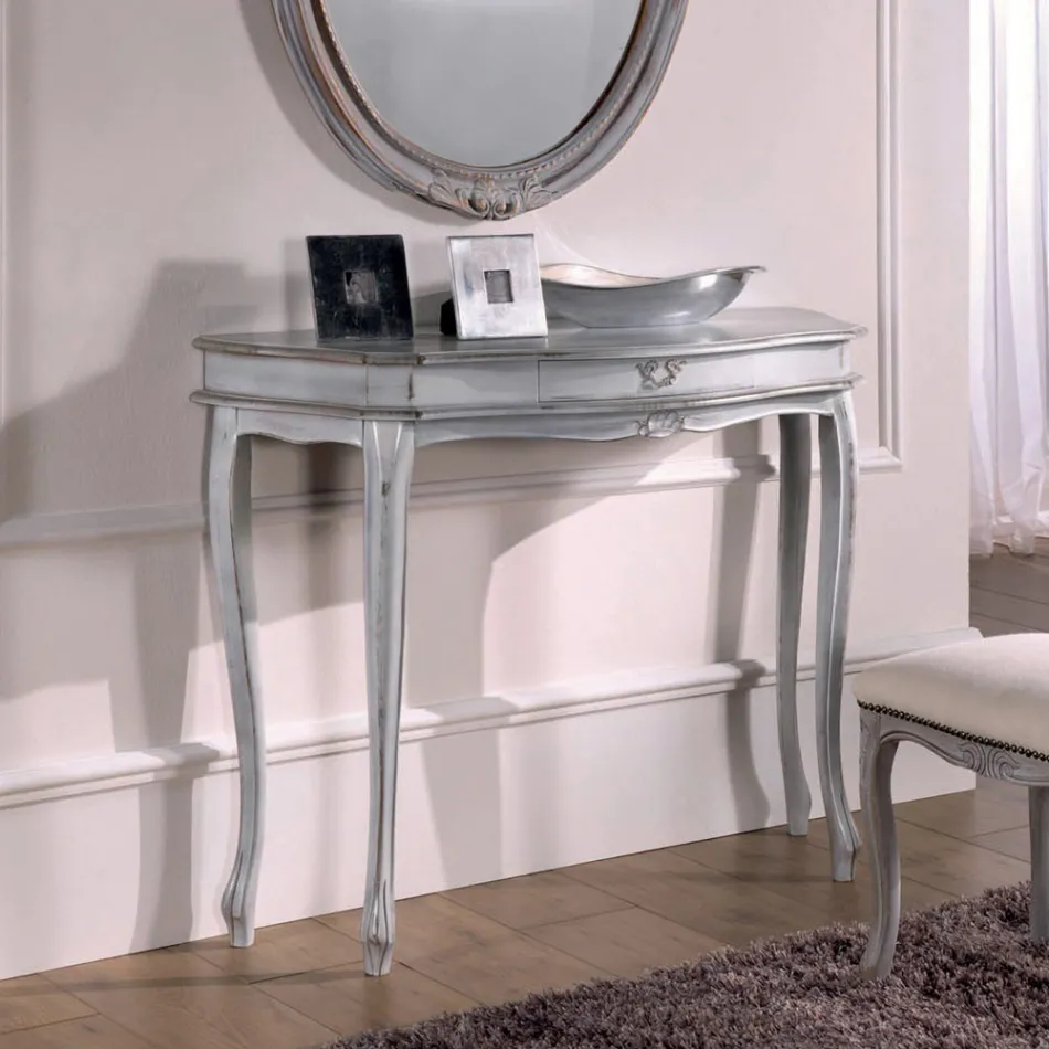 Console met 1 lade in verschillende afwerkingen Made in Italy - Pekko Viadurini