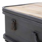 Console met modern design container in ijzer en hout - Gomes Viadurini