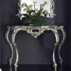 Consoletafel met MDF-paneel en decoraties in diverse kleuren, gemaakt in Italië door Giacomo. Viadurini