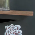 Console met morteleffect bovenblad en metalen onderstel Made in Italy - Timedio Viadurini