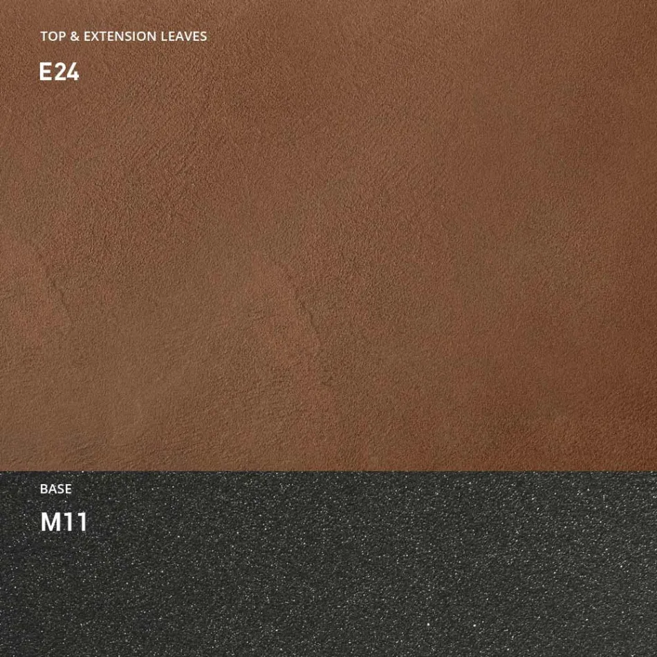 Console met morteleffect bovenblad en metalen onderstel Made in Italy - Timedio Viadurini