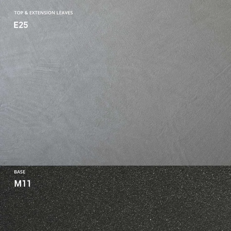 Console met morteleffect bovenblad en metalen onderstel Made in Italy - Timedio Viadurini