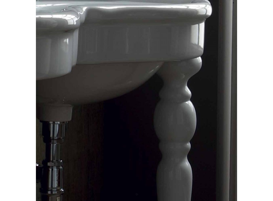 Klassieke badkamerkamer met dubbele kom gemaakt in Italië, Magda Viadurini