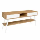 Modern design teakhouten badkamer console in Pistoia natuurlijk teak Viadurini