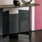 Gemaakt in Italië Design Console in keramiek en glas - willekeurig Viadurini