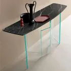 Gemaakt in Italië Design Console in keramiek en glas - willekeurig Viadurini