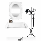 Console modern design in wit plexiglas gedrapeerd Wish Viadurini