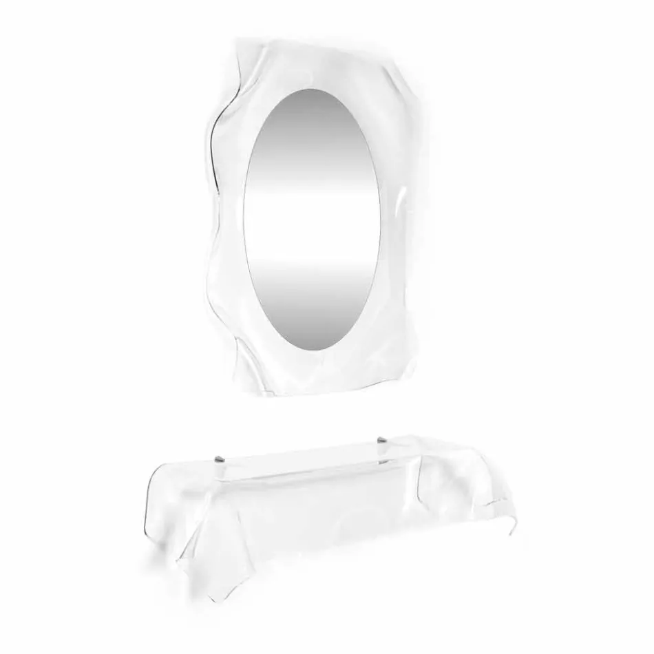 Console modern design plexiglas gedrapeerd Wish Viadurini