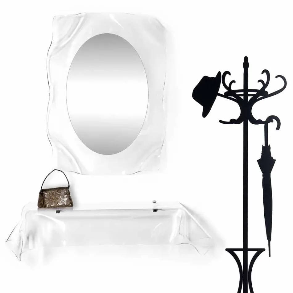 Console modern design plexiglas gedrapeerd Wish Viadurini