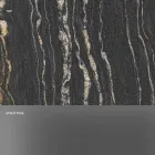 Designconsole met marmeren blad en glazen voet Gemaakt in Italië - Molino Viadurini