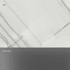 Designconsole met marmeren blad en glazen voet Gemaakt in Italië - Molino Viadurini