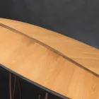 Console ontwerp en ambachten eiken fineer notenhout Fenice Viadurini