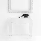 Ontwerpconsole in transparant plexiglas, geproduceerd in Italië, Africo Viadurini