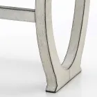 Modern design console met dienblad grijze pony Felicia Viadurini