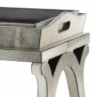 Modern design console met dienblad grijze pony Felicia Viadurini