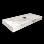 Console en badkamerplank in Gres en wastafel in Vetrochina, 4 kleuren - Rametina Viadurini