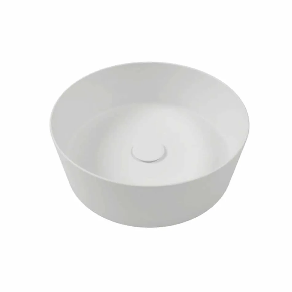 Console en badkamerplank in Gres en wastafel in Vetrochina, 4 kleuren - Rametina Viadurini