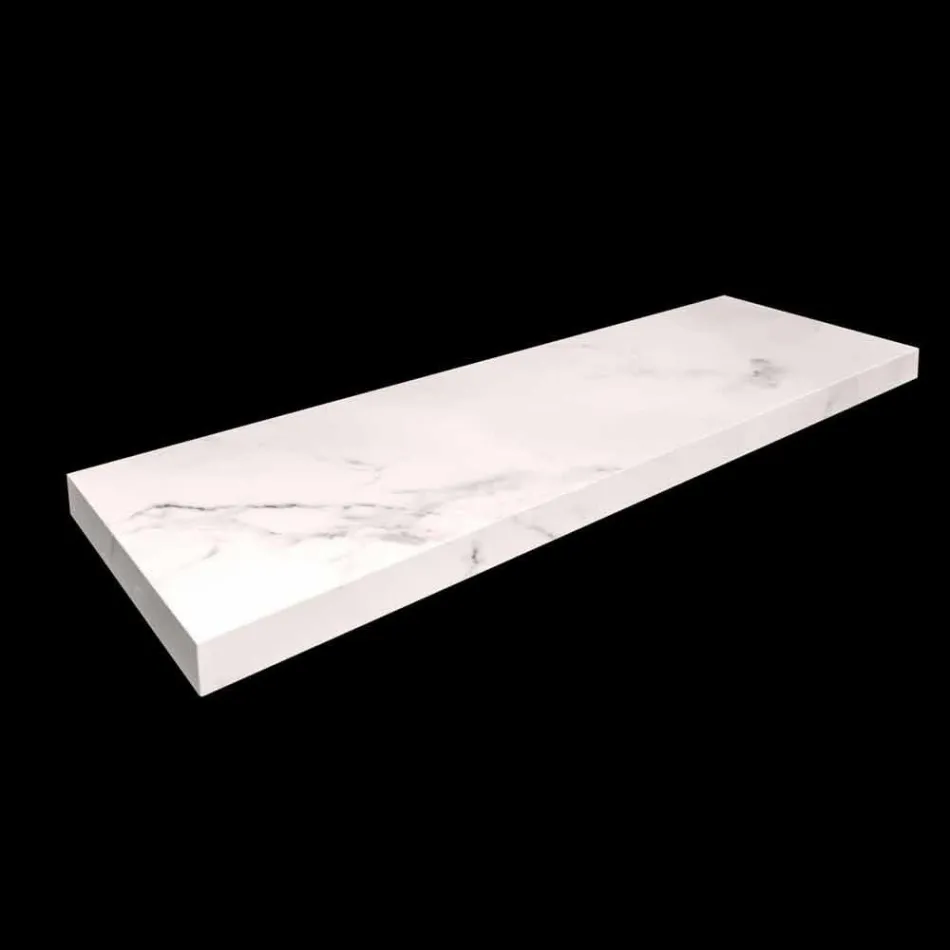 Console en badkamerplank in Gres en wastafel in Vetrochina, 4 kleuren - Rametina Viadurini