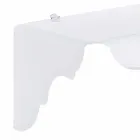 Vaste console te ontwerpen muur wit Bianca, made in Italy Viadurini