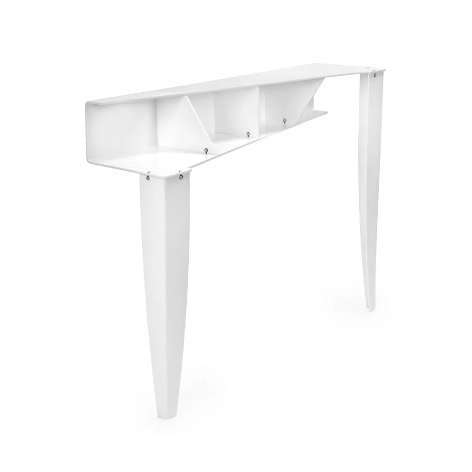 Vaste console met 4 opbergvakken voor voorwerpen in PMMA Made in Italy - Aladdin Viadurini