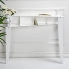 Vaste console met 4 opbergvakken voor voorwerpen in PMMA Made in Italy - Aladdin Viadurini