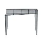 Vaste console met 4 opbergvakken voor voorwerpen in PMMA Made in Italy - Aladdin Viadurini