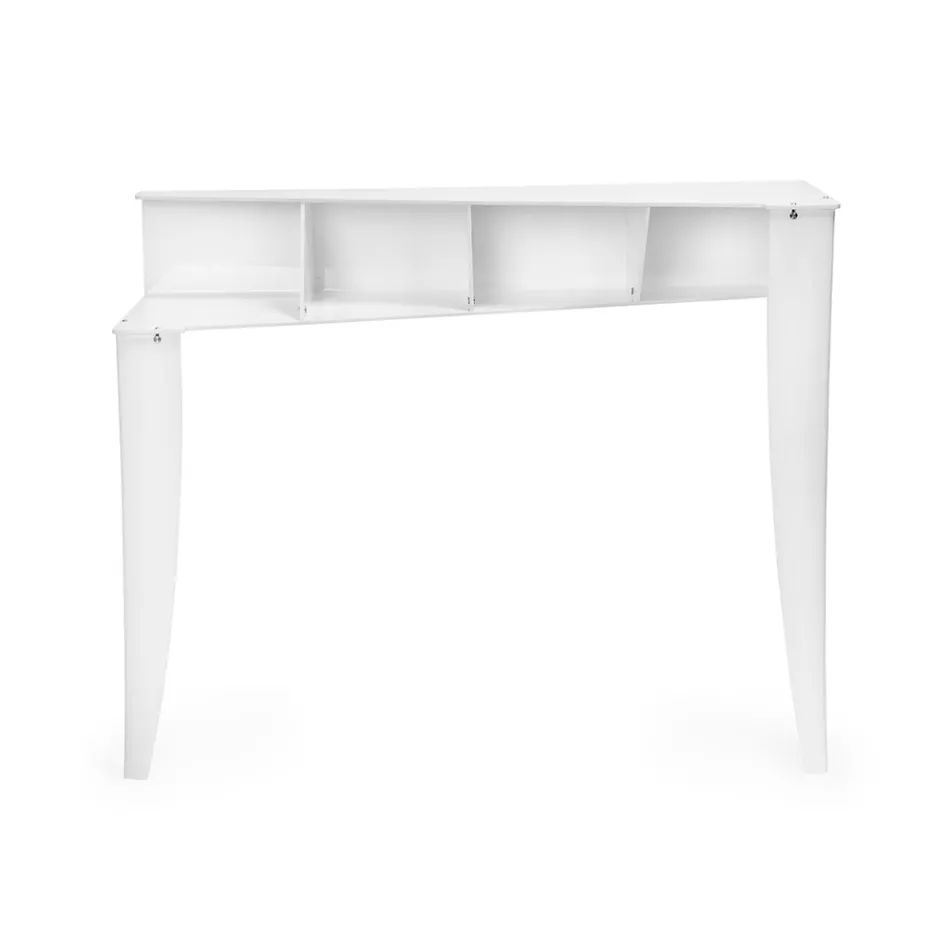 Vaste console met 4 opbergvakken voor voorwerpen in PMMA Made in Italy - Aladdin Viadurini