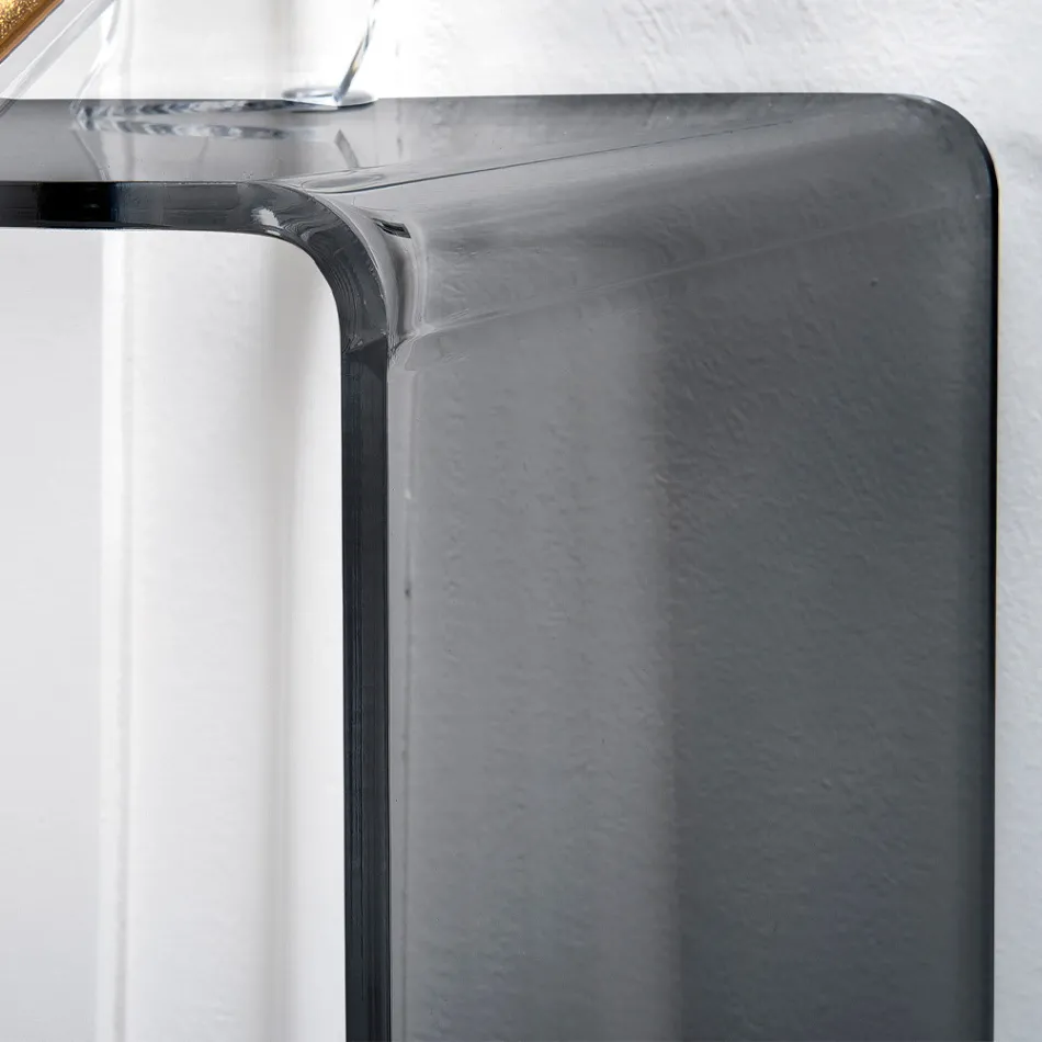 Vaste console in wit of gerookt plexiglas Made in Italy - Genio Viadurini