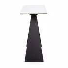 Stalen console met modern design van keramiek en glas - Cubebe Viadurini