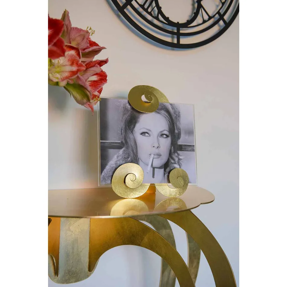 Modern Design Gekleurd IJzeren Console Gemaakt in Italië - Barbata Viadurini