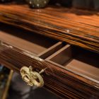 Console in hout gepolijst ebbenhout met 4 laden Ada Viadurini