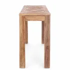 Console in gerecycled iepenhout met Homemotion Design-blad - Galanga Viadurini