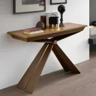 Console in hout en metaal uitschuifbaar tot 295 cm Made in Italy - Timedio Viadurini