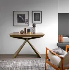 Console in hout en metaal uitschuifbaar tot 295 cm Made in Italy - Timedio Viadurini