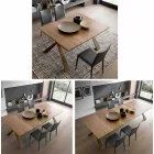 Console in hout en metaal uitschuifbaar tot 295 cm Made in Italy - Timedio Viadurini