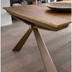 Console in hout en metaal uitschuifbaar tot 295 cm Made in Italy - Timedio Viadurini