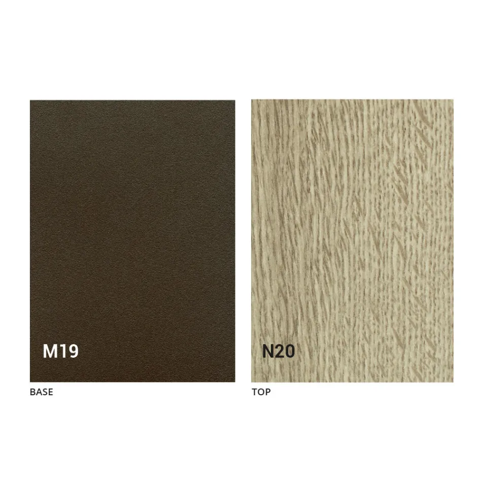 Tafelconsole in hout en metaal, uitschuifbaar tot 295 cm Made in Italy - Timedio Viadurini