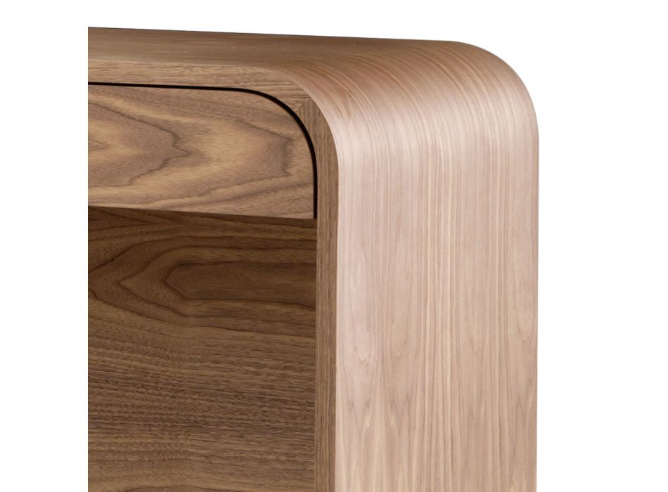 Grilli York ontwerp gemaakt in Italië massief houten console tafel Viadurini