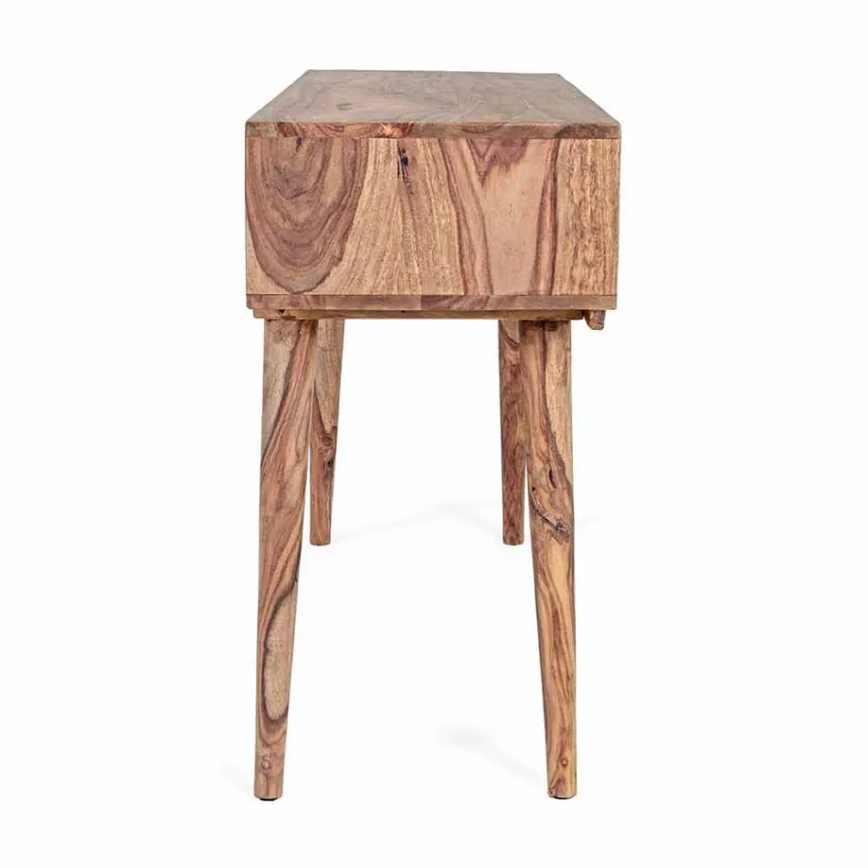 Console van Sheesham-hout met twee laden. Luxe design Homemotion - Fregene Viadurini