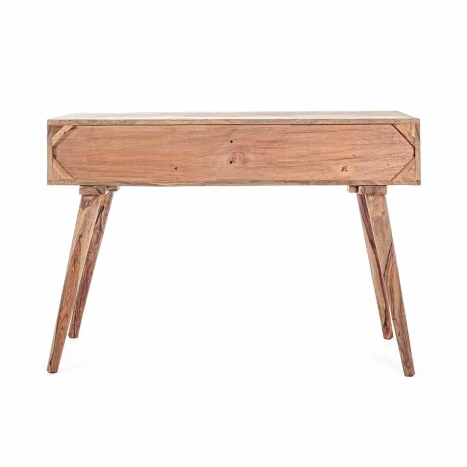 Console van Sheesham-hout met twee laden. Luxe design Homemotion - Fregene Viadurini