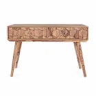 Console van Sheesham-hout met twee laden. Luxe design Homemotion - Fregene Viadurini