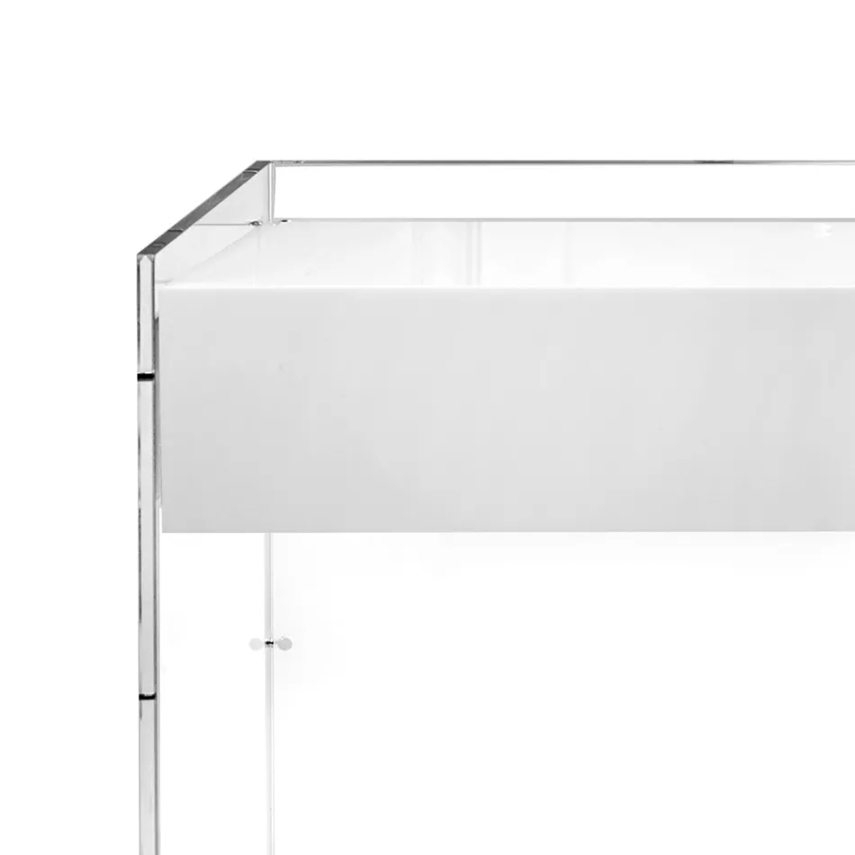Consoletafel in drie uitvoeringen, gemaakt van plexiglas, vervaardigd in Italië - Fedra Viadurini